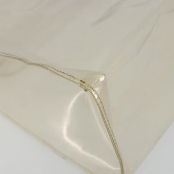 HERMES Vinyl Kelly Hand Bag Vinyl Clear Auth gh2102