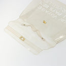 HERMES Vinyl Kelly Hand Bag Vinyl Clear Auth gh2102-11