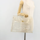 HERMES Vinyl Kelly Hand Bag Vinyl Clear Auth gh2102-20