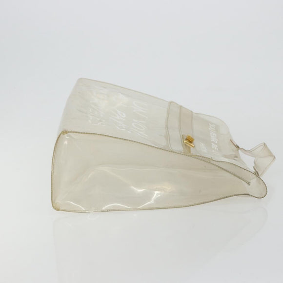 HERMES Vinyl Kelly Hand Bag Vinyl Clear Auth gh2102