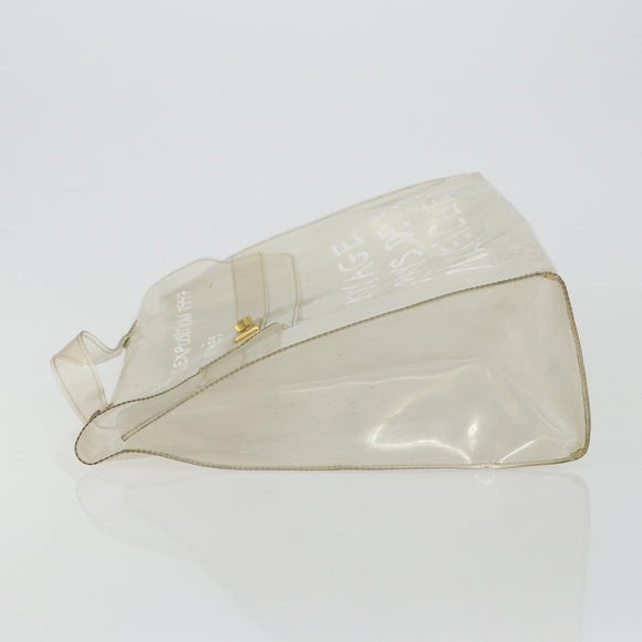 HERMES Vinyl Kelly Hand Bag Vinyl Clear Auth gh2102