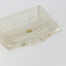HERMES Vinyl Kelly Hand Bag Vinyl Clear Auth gh2102-6