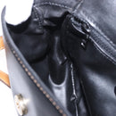 CELINE Shoulder Bag Leather Black Gold Auth gh2104-20