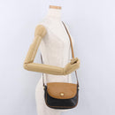 CELINE Shoulder Bag Leather Black Gold Auth gh2104-23