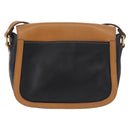 CELINE Shoulder Bag Leather Black Gold Auth gh2104-2