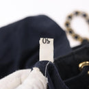 PRADA Backpack Nylon Navy Gold Auth gh2105-27