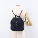 PRADA Backpack Nylon Navy Gold Auth gh2105-28