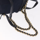PRADA Backpack Nylon Navy Gold Auth gh2105-9