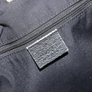 GUCCI GG Canvas Abbey Hand Bag Black Gold 141472 Auth gh2106-15