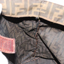 FENDI Zucca Canvas Handtas Zwart Bruin Auth gh2107-19