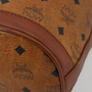 MCM Vicetos Logogram Shoulder Bag PVC Leather Brown Gold Auth gh2110-14