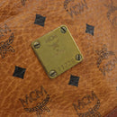 MCM Vicetos Logogram Shoulder Bag PVC Leather Brown Gold Auth gh2110-12