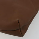 LOEWE Shoulder Bag Leather Brown Auth gh2112-8