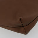 LOEWE Shoulder Bag Leather Brown Auth gh2112-17