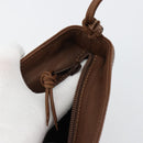 LOEWE Shoulder Bag Leather Brown Auth gh2112-9