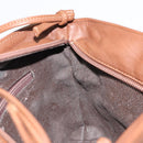 LOEWE Shoulder Bag Leather Brown Auth gh2112-20