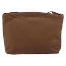 LOEWE Shoulder Bag Leather Brown Auth gh2112-2