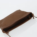 LOEWE Shoulder Bag Leather Brown Auth gh2112-6