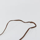 LOEWE Shoulder Bag Leather Brown Auth gh2112-14