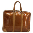 LOUIS VUITTON Monogram Vernis Van Damme Hand Bag Bronze M91125 LV Auth gh2113-1