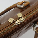 LOUIS VUITTON Monogram Vernis Van Damme Hand Bag Bronze M91125 LV Auth gh2113-18