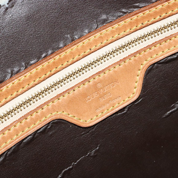 LOUIS VUITTON Monogram Vernis Van Damme Hand Bag Bronze M91125 LV Auth gh2113