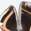 LOUIS VUITTON Monogram Vernis Van Damme Hand Bag Bronze M91125 LV Auth gh2113-20