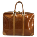 LOUIS VUITTON Monogram Vernis Van Damme Hand Bag Bronze M91125 LV Auth gh2113-13