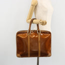 LOUIS VUITTON Monogram Vernis Van Damme Hand Bag Bronze M91125 LV Auth gh2113-25