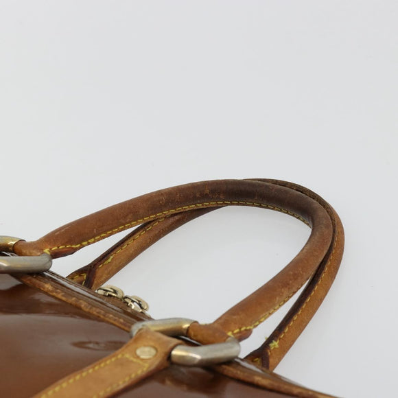 LOUIS VUITTON Monogram Vernis Van Damme Hand Bag Bronze M91125 LV Auth gh2113