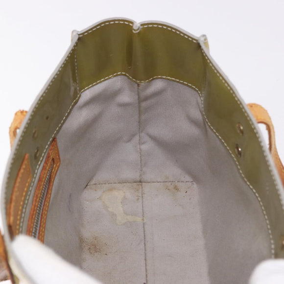 LOUIS VUITTON Monogram Vernis Reade PM Hand Bag Gris M91145 LV Auth gh2114