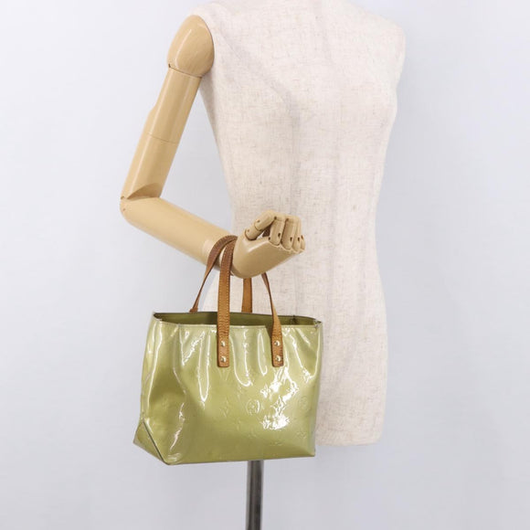 LOUIS VUITTON Monogram Vernis Reade PM Hand Bag Gris M91145 LV Auth gh2114