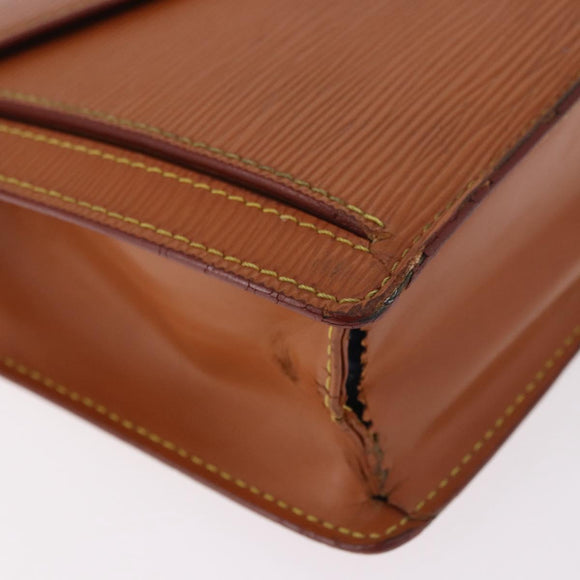 LOUIS VUITTON Epi Serie Dragonne Hand Bag Brown M52618 LV Auth gh2116
