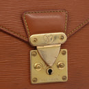 LOUIS VUITTON Epi Serie Dragonne Hand Bag Brown M52618 LV Auth gh2116-19
