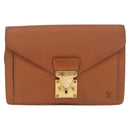 LOUIS VUITTON Epi Serie Dragonne Hand Bag Brown M52618 LV Auth gh2116-13