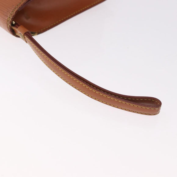 LOUIS VUITTON Epi Serie Dragonne Hand Bag Brown M52618 LV Auth gh2116
