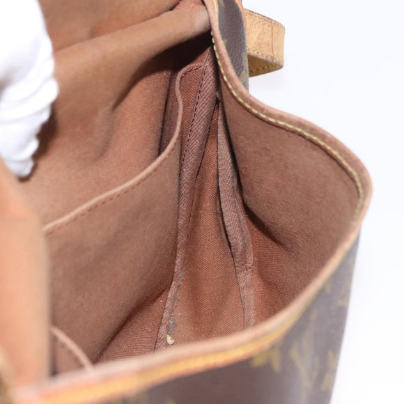 LOUIS VUITTON Monogram Saumur 30 Shoulder Bag M42256 LV Auth gh2120