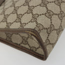 GUCCI GG Supreme Clutch Bag PVC Beige Gold 67 039 5465 Auth gh2123-9