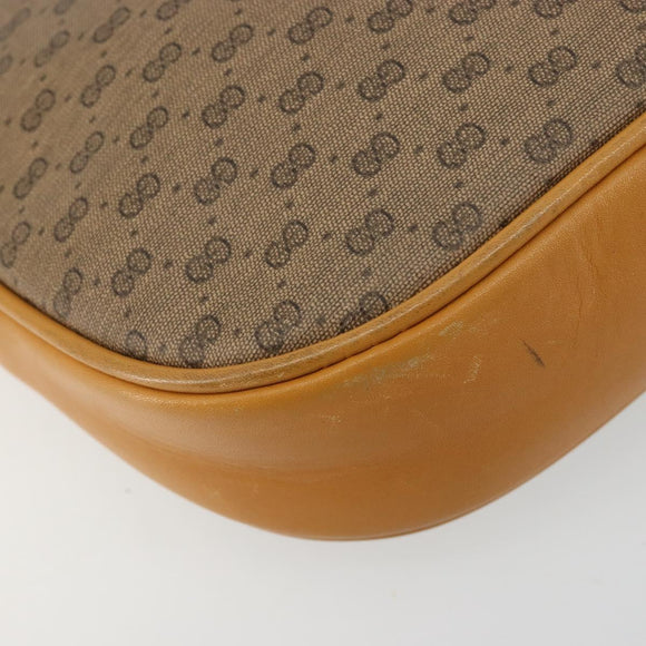 GUCCI Micro GG Supreme Shoulder Bag PVC Beige Gold 007 89 0094 Auth gh2125