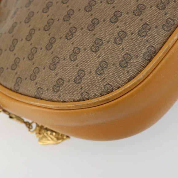 GUCCI Micro GG Supreme Shoulder Bag PVC Beige Gold 007 89 0094 Auth gh2125