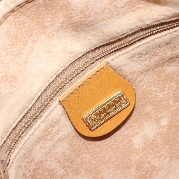 GUCCI Micro GG Supreme Shoulder Bag PVC Beige Gold 007 89 0094 Auth gh2125
