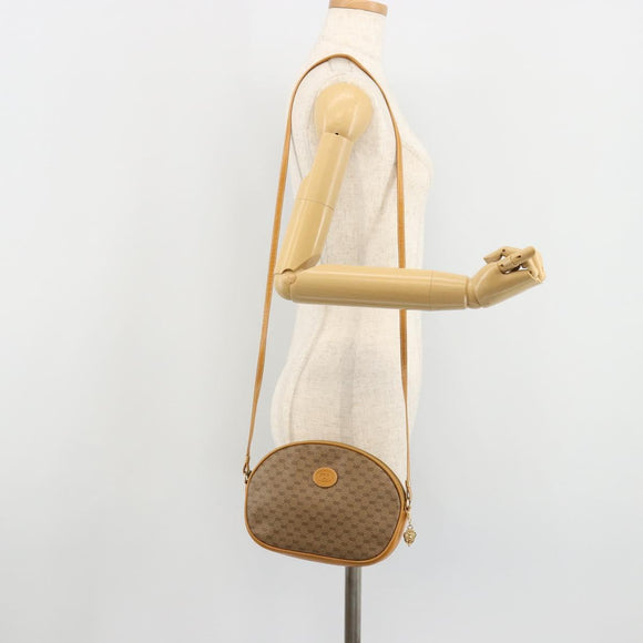 GUCCI Micro GG Supreme Shoulder Bag PVC Beige Gold 007 89 0094 Auth gh2125