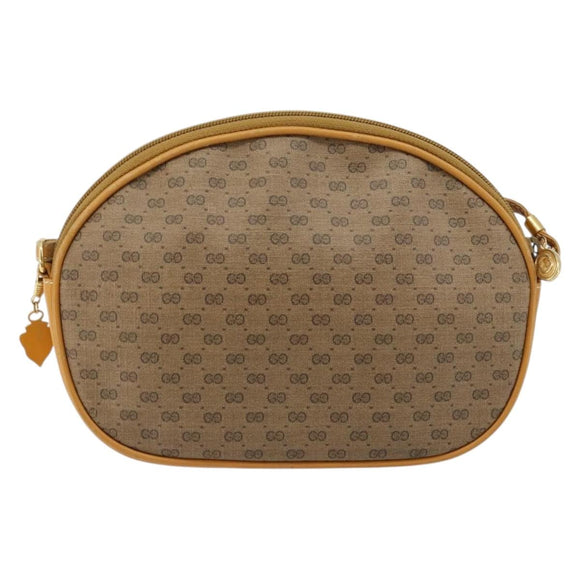 GUCCI Micro GG Supreme Shoulder Bag PVC Beige Gold 007 89 0094 Auth gh2125