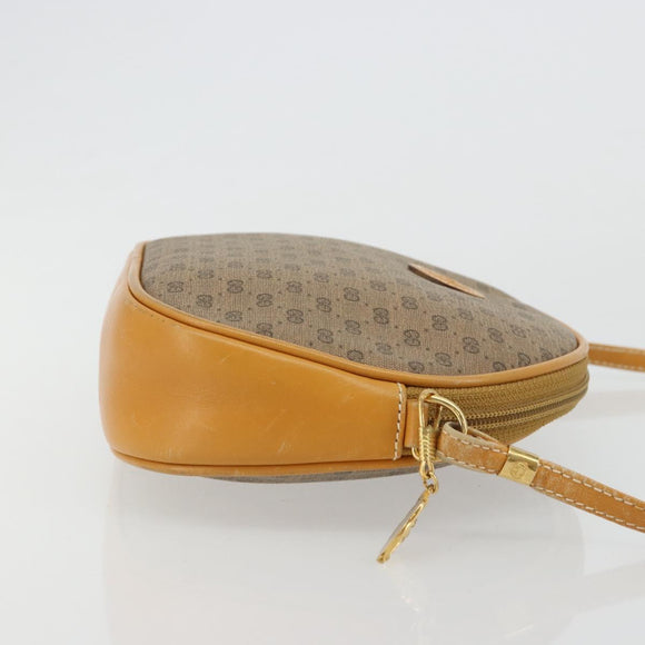 GUCCI Micro GG Supreme Shoulder Bag PVC Beige Gold 007 89 0094 Auth gh2125