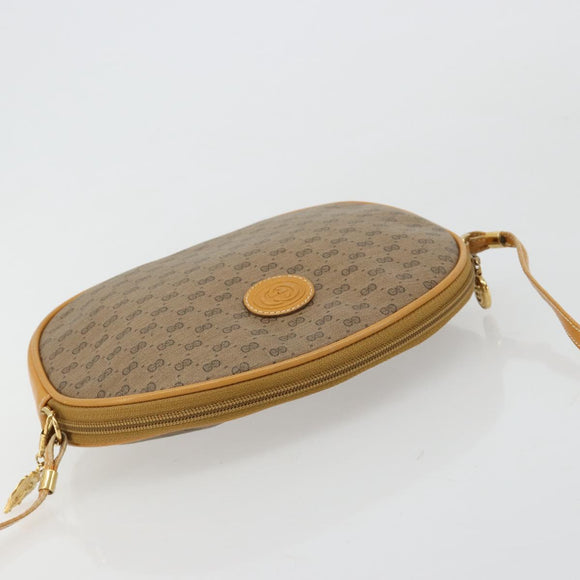 GUCCI Micro GG Supreme Shoulder Bag PVC Beige Gold 007 89 0094 Auth gh2125