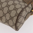 GUCCI GG Supreme Web Sherry Line Bag PVC Beige Gold 56 02 005 Auth gh2127-15