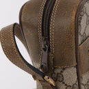 GUCCI GG Supreme Web Sherry Line Bag PVC Beige Gold 56 02 005 Auth gh2127-9