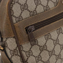 GUCCI GG Supreme Web Sherry Line Bag PVC Beige Gold 56 02 005 Auth gh2127-18