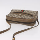 GUCCI GG Supreme Web Sherry Line Bag PVC Beige Gold 56 02 005 Auth gh2127-6