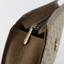 GUCCI GG Supreme Clutch Bag PVC Beige Gold Auth gh2128-8